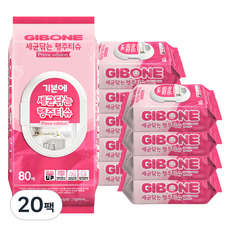 기본에 세균닦는 행주티슈 프라임 에디션, 80개입, 20개