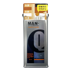 MAN-Q S2全效潔淨露 柑橘薄荷, 3合1洗髮洗臉洗澡, 全身清潔, 350ml, 1瓶