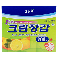 크린랲 플러스 크린장갑, 200개입, 1개