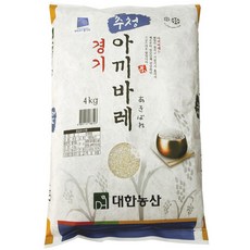 대한농산 경기 추청 아끼바레 백미, 4kg, 1개