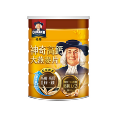 QUAKER 桂格 神奇高鈣大燕麥片, 700g, 1罐