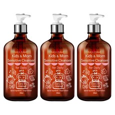 Kori In J Island Kids+Mom 親子舒敏潔面露，日常護理，pH4，300毫升, 300ml, 3瓶