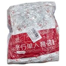 小麥購物 一次性床單被套3件組, 單人3件套，枕套50x80cm，床單180x230cm，被套150x210cm，無紡布, 單人, Y939, 被套 + 床墊套 + 枕套