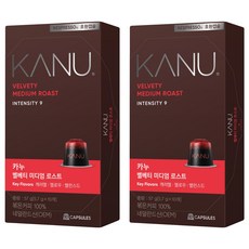 카누 벨베티 미디엄 로스트 네스프레소 호환 캡슐 커피, 5.7g, 10개입, 2개 5.7g, 10개입, 2개