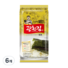 광천김 3대째 달인 재래 식탁김, 15g, 6개
