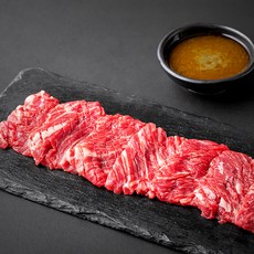 설로인 한우 1등급 칼집 등심 (냉장), 200g, 1팩