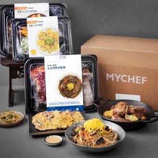 마이셰프 명절 밀키트 궁중 소고기 갈비찜 1026g + 소고기버섯잡채 571g + 일품 소고기육전 553g 세트 2호, 1세트