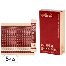 풍기도깨비 6년근 홍삼스틱 순 10ml X 15p, 150ml, 5박스