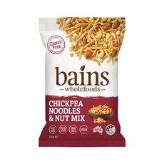 BAINS WHOLEFOODS 鷹嘴豆零食點心麵 綜合堅果, 100g, 無麩質, 1包