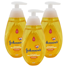 Johnson's 嬌生 嬰兒溫和洗髮露 洋甘菊淡雅香氛 500ml 敏弱肌適用, 3瓶