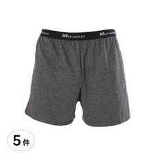 儂儂 涼感平口褲 灰 L號, 吸汗速乾涼爽抗UV, L, 5件