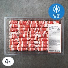 푸드랩플러스 미국산 돌돌말이 대패 우삼겹 (냉동), 800g, 4개