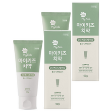 그린핑거 마이키즈 치약 3단계 불소 1000ppm 블루베리향, 60g, 2개
