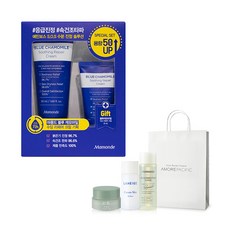 마몽드 블루 캐모마일 수딩 리페어 크림 50ml + 25ml + 아모레퍼시픽 3종 + 쇼핑백, 1세트