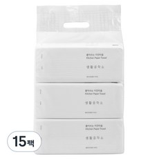 생활공작소 뽑아쓰는 키친타올, 100매, 15개