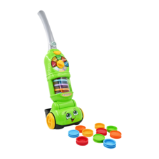 Leap Frog 走走數數吸塵器, 綠色吸塵器玩具，聲光效果，可練習生活自理, 綠色