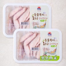 사조원 동물복지 인증 1등급 닭아랫날개 윙 (냉장), 300g, 2개
