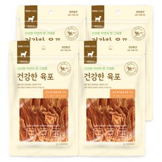 굿데이 건강한육포 강아지간식, 닭가슴살 맛, 100g, 4개