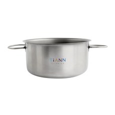 TiANN 鈦安 純鈦小圓鍋, 1.8L, 適用多種爐具, 不生鏽, 1個