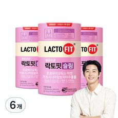 종근당건강 락토핏 슬림 유산균 60p, 120g, 6개