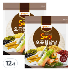 타이키 오곡 월남쌈 원형 16cm, 200g, 12개