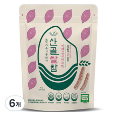 에코맘의산골이유식 산골쌀참, 자색고구마, 25g, 6개