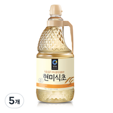 청정원 현미식초, 1.8L, 5개