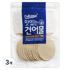 해맑은푸드 맛나포 튀김쥐포, 400g, 3개입