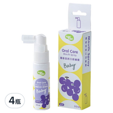 nac nac 護齒含鈣口腔噴霧 葡萄,20ml,4瓶
