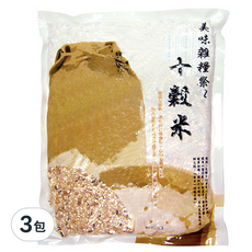 康健生機 十穀米 3包入 1.8kg - 健康雜糧米，豐富膳食纖維，全家人的營養好選擇, 3包