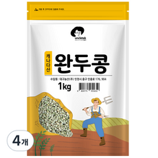 엉클탁 완두콩, 1kg, 4개