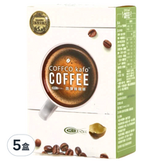 COFFCO kafo 防彈綠咖啡，全新升級配方，添加綠原酸，世界三大發明金獎，美國原裝, 10g, 7包, 5盒