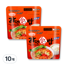 이지밥 라면애밥 짬뽕맛, 110g, 10개