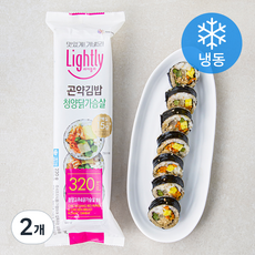 라이틀리 청양닭가슴살 곤약김밥 (냉동), 220g, 2개