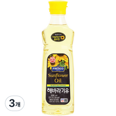 오뚜기 해바라기유, 500ml, 3개