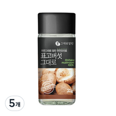 말린 표고버섯 그대로 채소가루, 22g, 5개