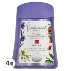 Muse 紫羅蘭草本 感應式泡沫給皂機專用補充液 250ml, 1個, 4瓶