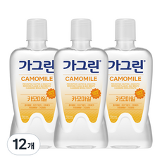 가그린 카모마일 구강청결제, 750ml, 12개