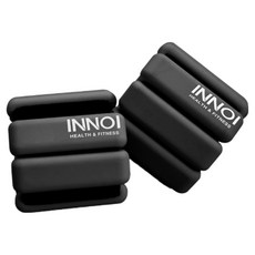INNOI 負重帶手腕腳踝啞鈴沙包, 黑色, 1800g