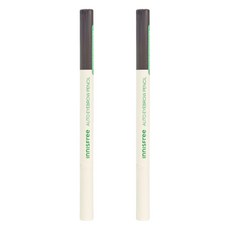 INNISFREE 妝自然眉筆, 新手友好的扁頭式眉筆, 4號 淺棕, 2支