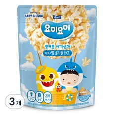 요미요미 유아용 미니팝 과자 25g, 트리플치즈, 3개