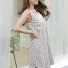 모노피스파 여성용 Marie Sleeveless Jersey One Piece 잠옷