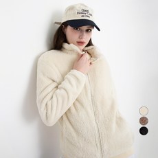 아피나르 소프트터치 플리스 목넥 집업