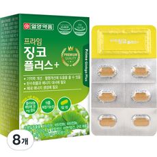 일양약품 프라임 징코 플러스 15g, 30정, 8개