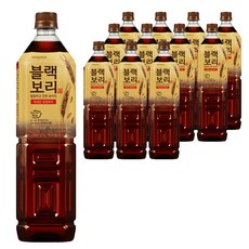 하이트진로 블랙보리차 음료, 1.5L, 12개