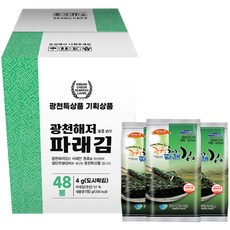 광천해저김 파래김 도시락 48p, 192g, 1개