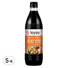 청정원 햇살담은 조림간장, 840ml, 5개