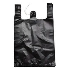 手提市場塑膠袋 4號 黑色, 15L, 100個