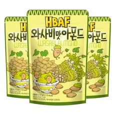 HBAF 와사비맛 아몬드, 210g, 3개