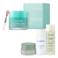 라네즈 립 슬리핑 마스크 민트초코 + 3종 기초케어화장품, 20g, 1세트